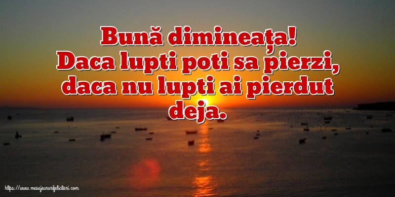 Bună dimineața!