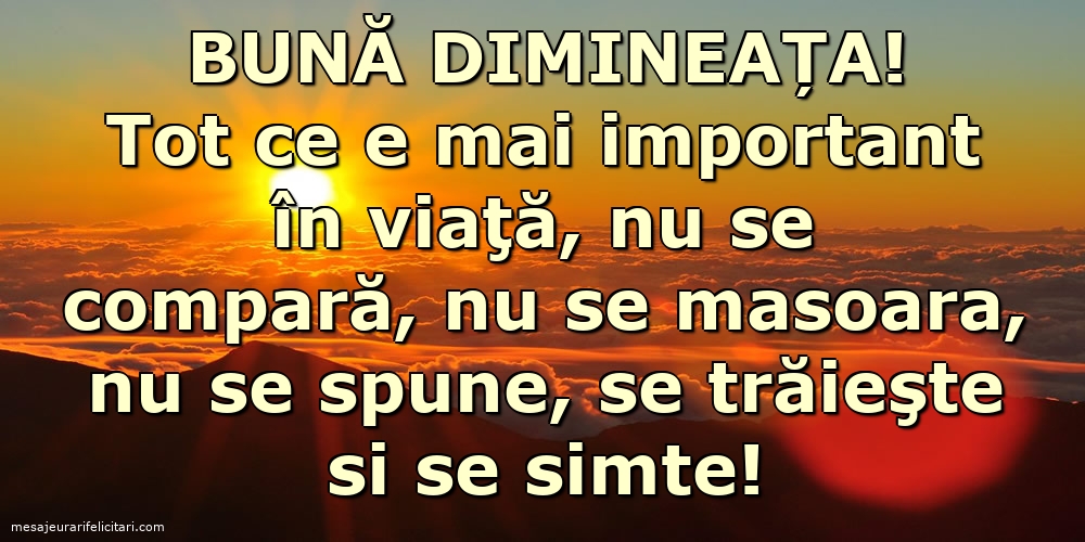 Bună dimineața!