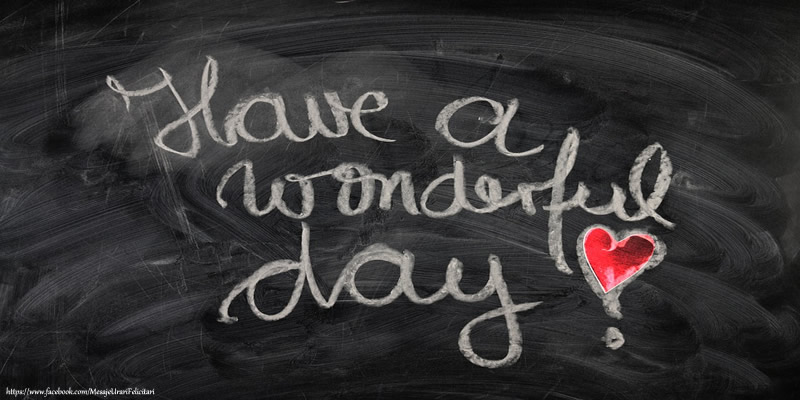 Have a wonderful day!