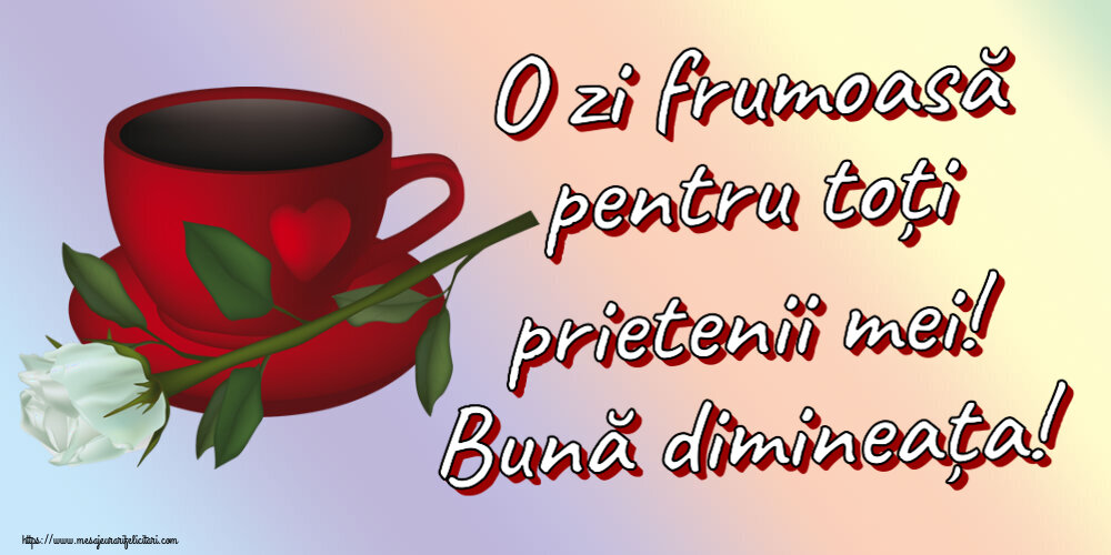 Buna dimineata O zi frumoasă pentru toți prietenii mei! Bună dimineața! ~ cafea și un trandafir alb
