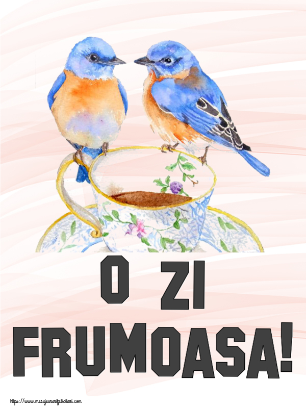 Felicitari de buna dimineata - ☕ O zi frumoasa! ~ cană de cafea cu pasărele - mesajeurarifelicitari.com