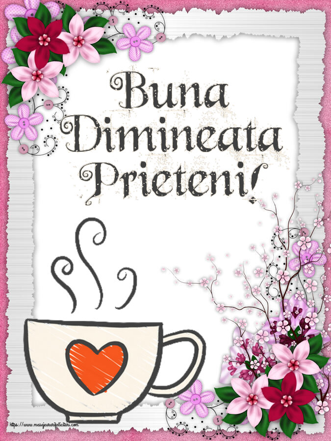 Buna dimineata Buna Dimineata Prieteni! ~ cană de cafea cu inimă