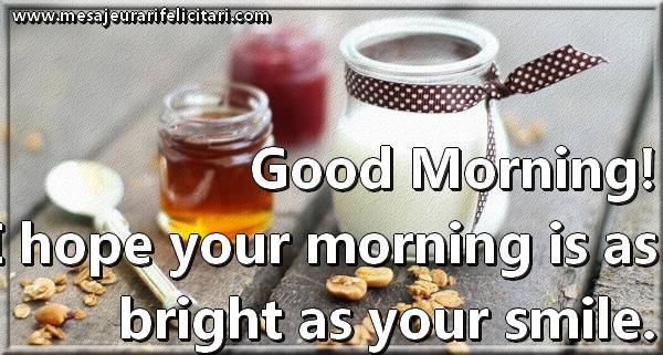 Felicitari de buna dimineata in Engleza