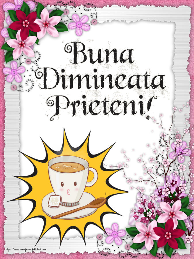 Felicitari de buna dimineata - ☕ Buna Dimineata Prieteni! ~ cană de cafea pe fundal galben - mesajeurarifelicitari.com