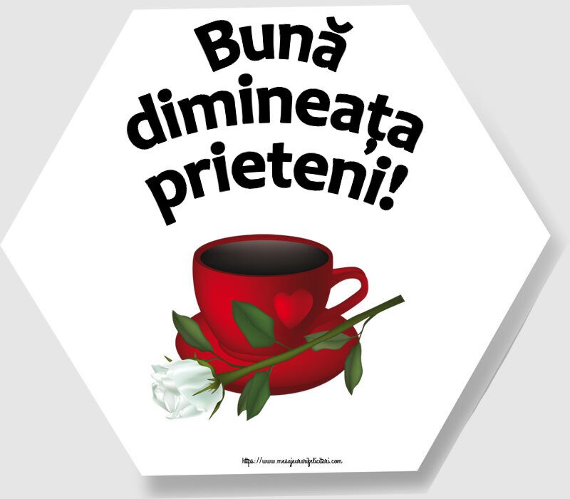 Felicitari de buna dimineata - ☕ Bună dimineața prieteni! ~ cafea și un trandafir alb - mesajeurarifelicitari.com