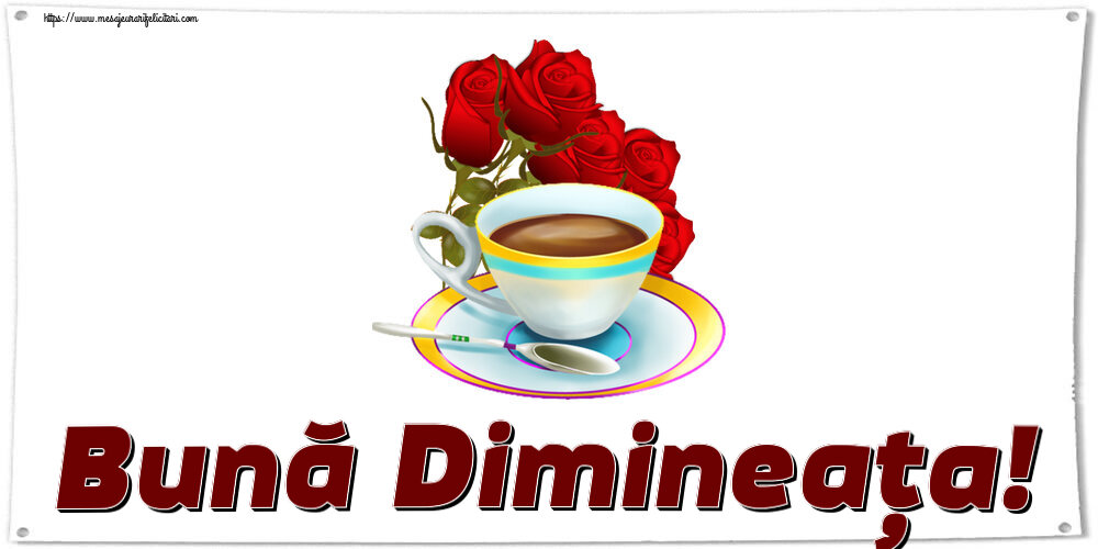 Felicitari de buna dimineata - ☕ Bună Dimineața! ~ cafea și buchet de trandafiri - mesajeurarifelicitari.com
