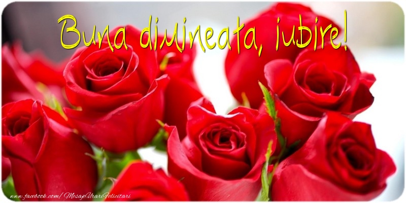 Buna dimineata, iubire!