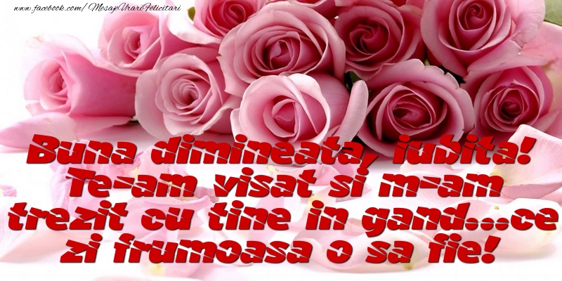 Buna dimineata, iubita