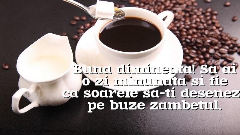 Buna dimineata! Sa ai o zi minunata