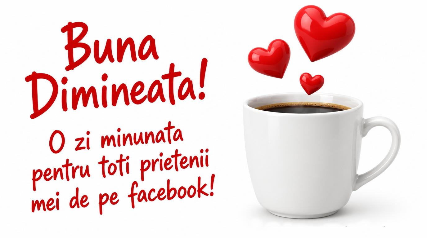 Buna Dimineata! O zi minunata pentru toti prietenii mei de pe facebook!