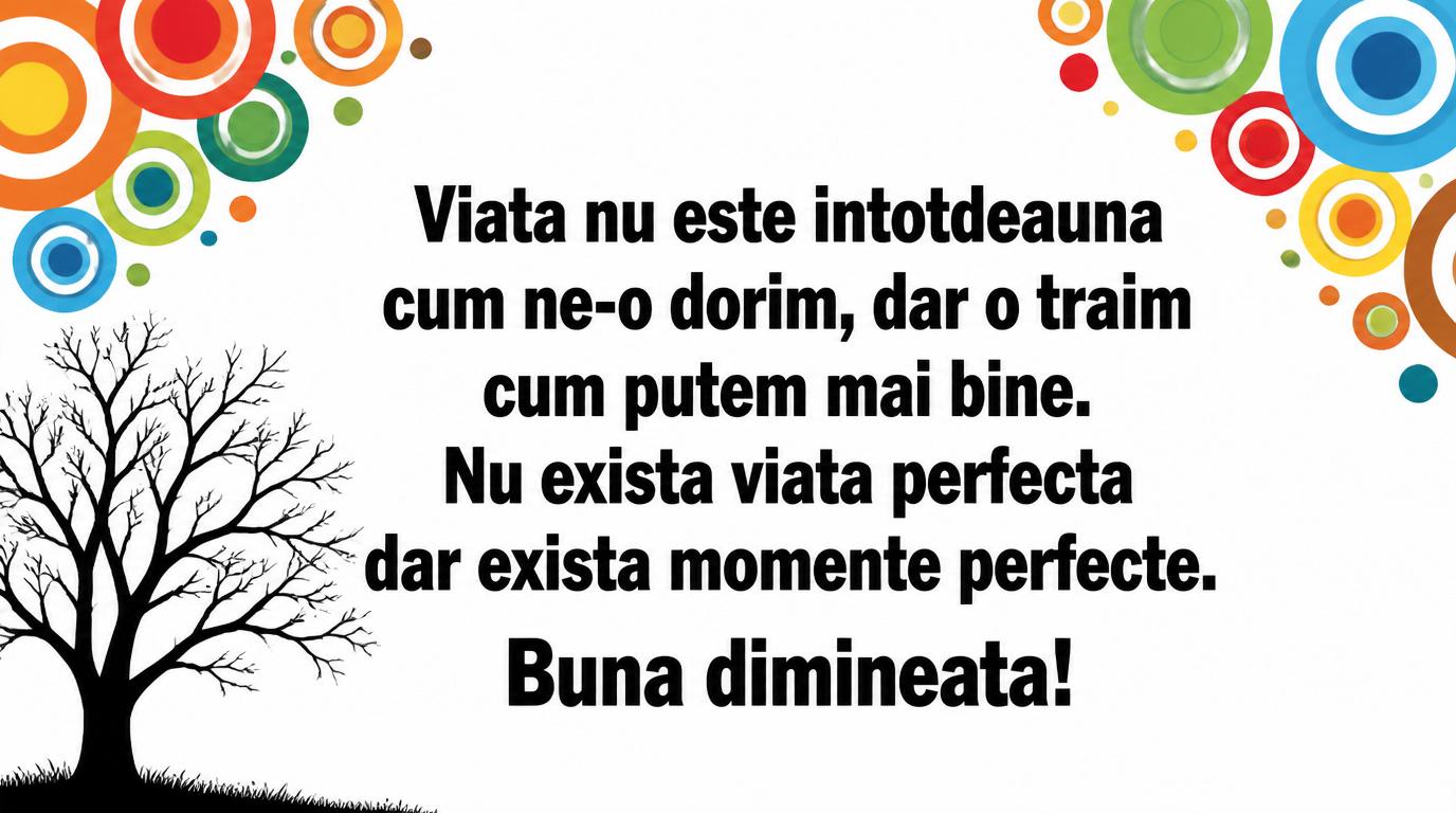 Buna dimineata!
