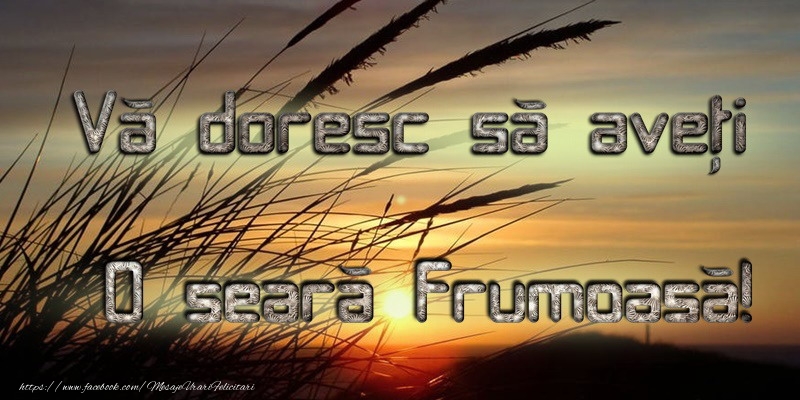 Buna seara prieteni!
