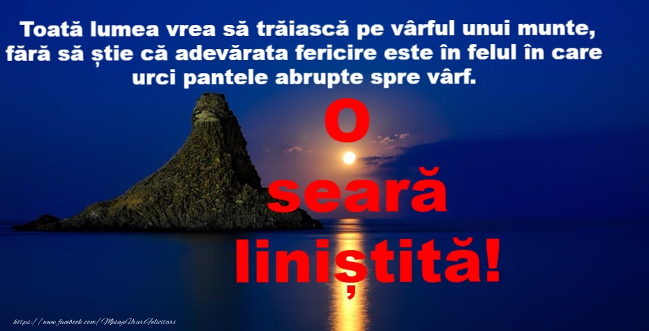 Buna seara prieteni!