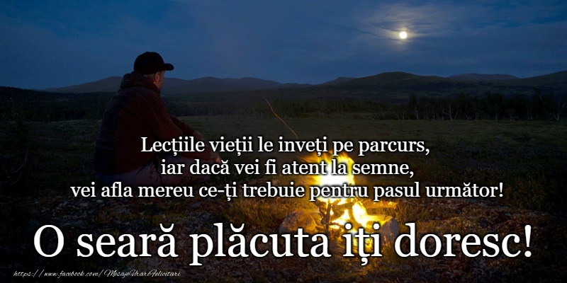 Felicitari de buna seara - O seara minunata prieteni! - mesajeurarifelicitari.com