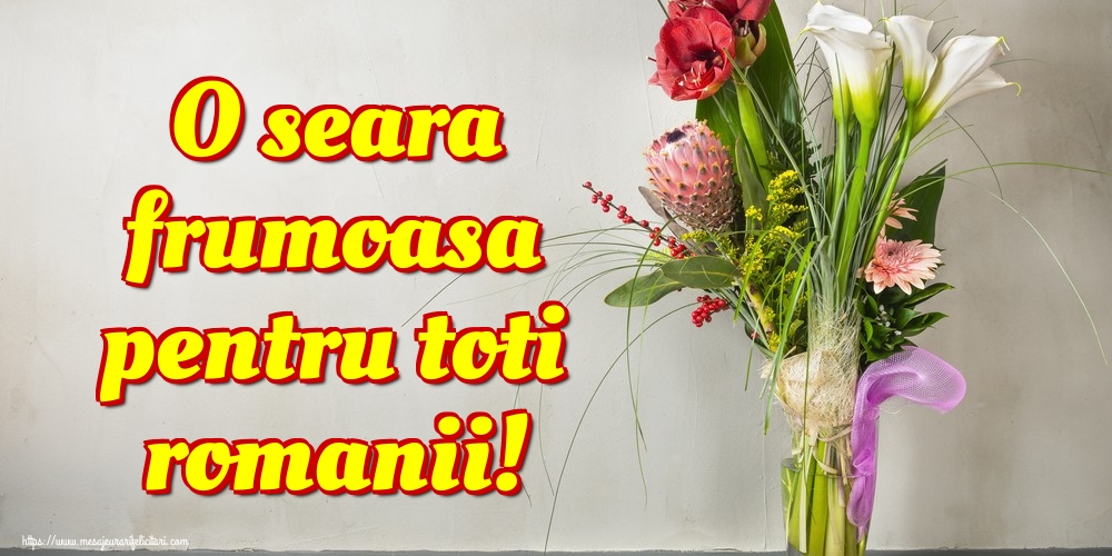 Felicitari de buna seara - O seara frumoasa pentru toti romanii! - mesajeurarifelicitari.com