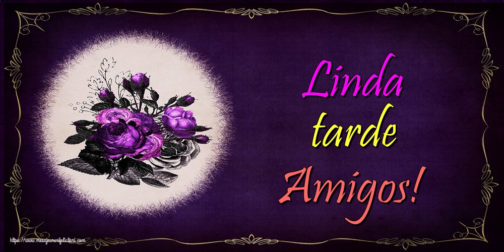 Felicitari de buna seara in Spaniola - Linda tarde Amigos!