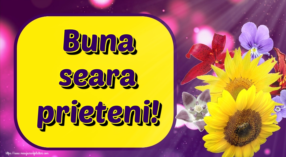 Buna seara prieteni!