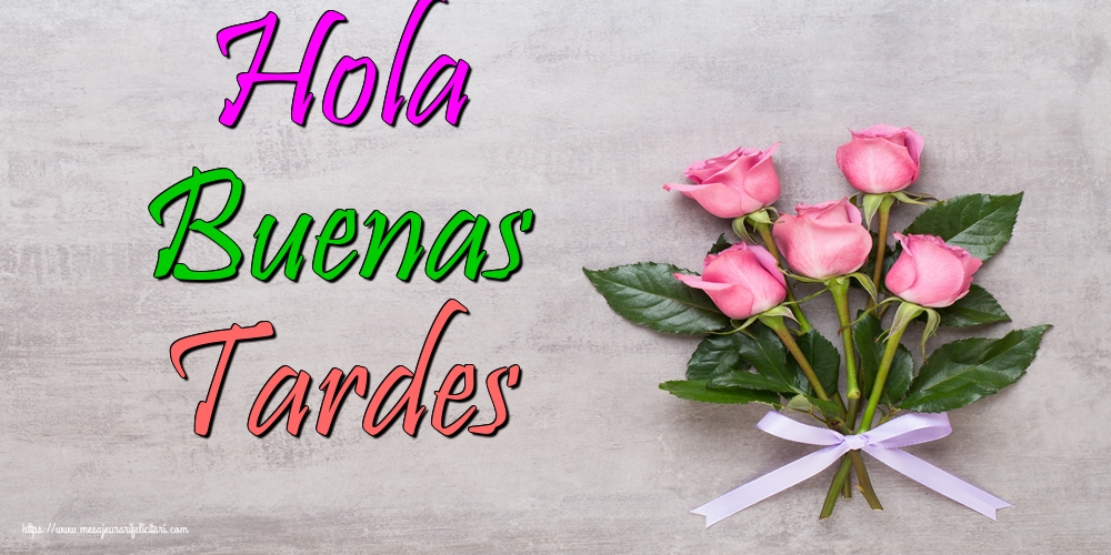 Buna seara in Spaniola - Hola Buenas Tardes