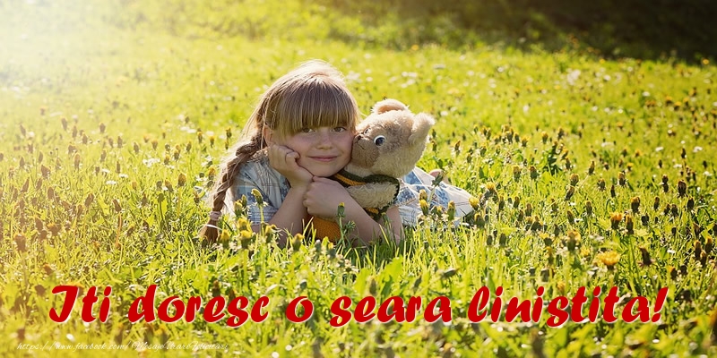 Iti doresc o seara linistita!