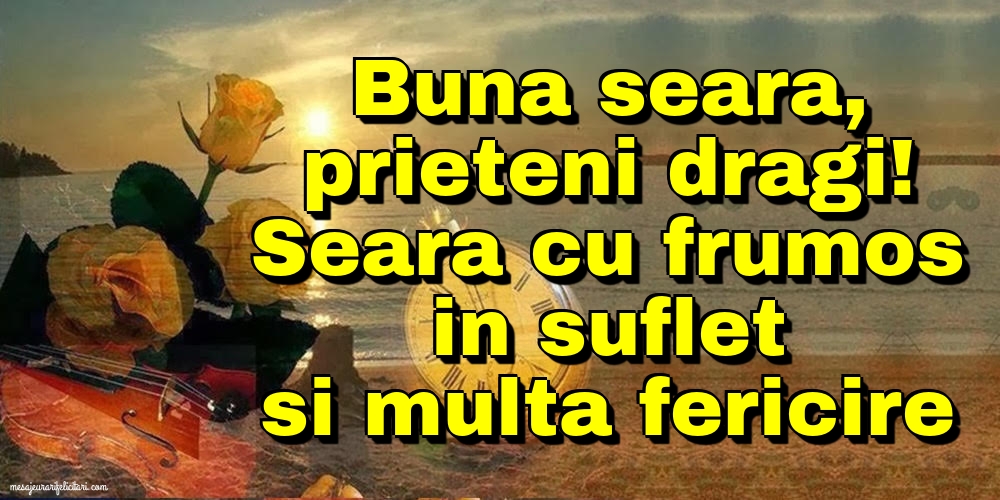 Buna seara, prieteni dragi