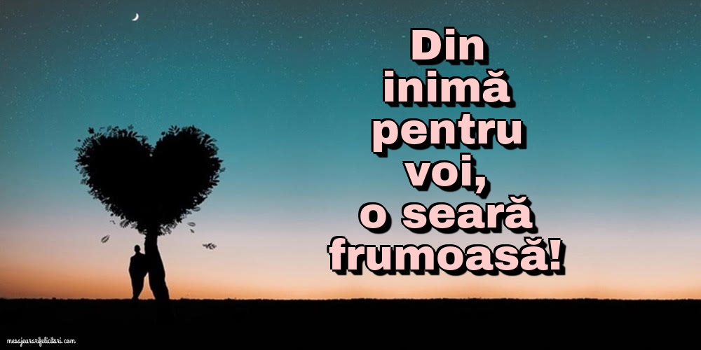 Din inimă pentru voi, o seară frumoasă!