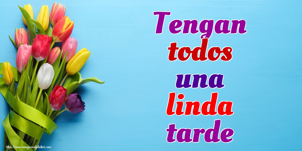 Buna seara in Spaniola - Tengan todos una linda tarde