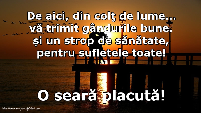 O seară placută!