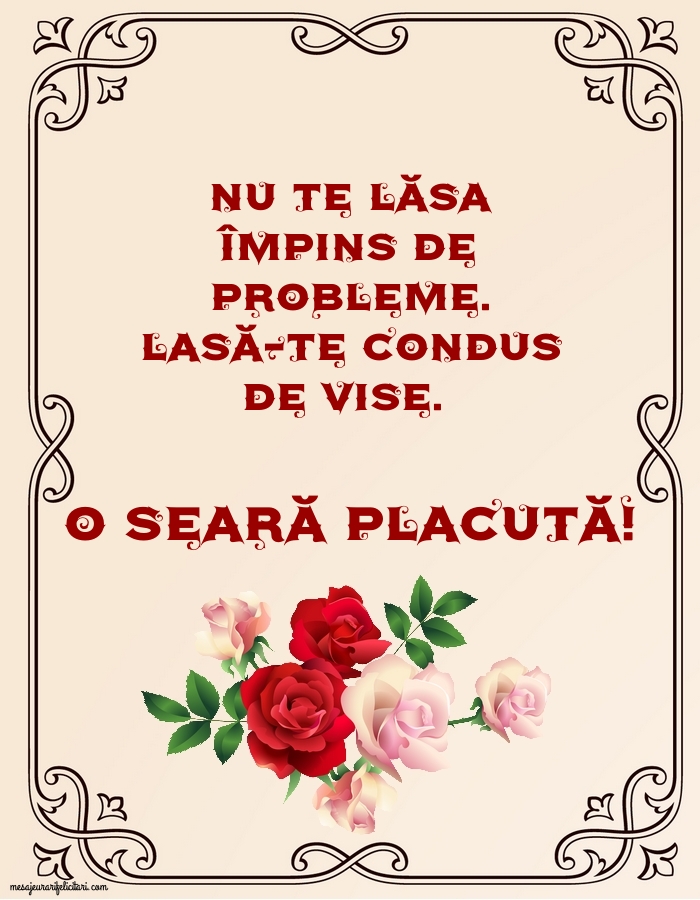 Felicitari de buna seara - O seară placută! - mesajeurarifelicitari.com