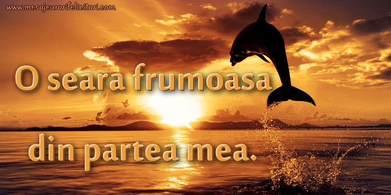 O seara frumoasa din partea mea!