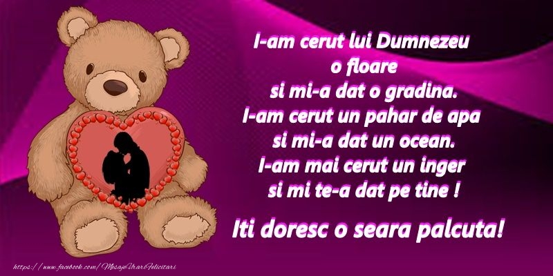 Iti doresc o seara placuta!