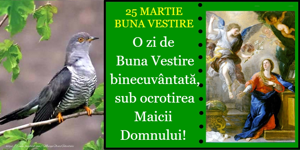 25 Martie - Buna Vestire