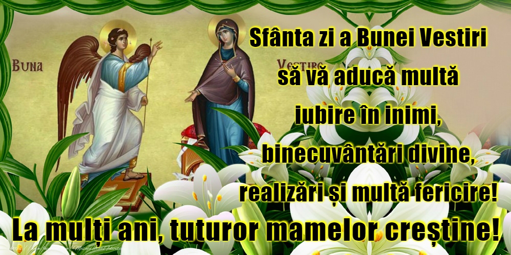 25 Martie - Buna Vestire