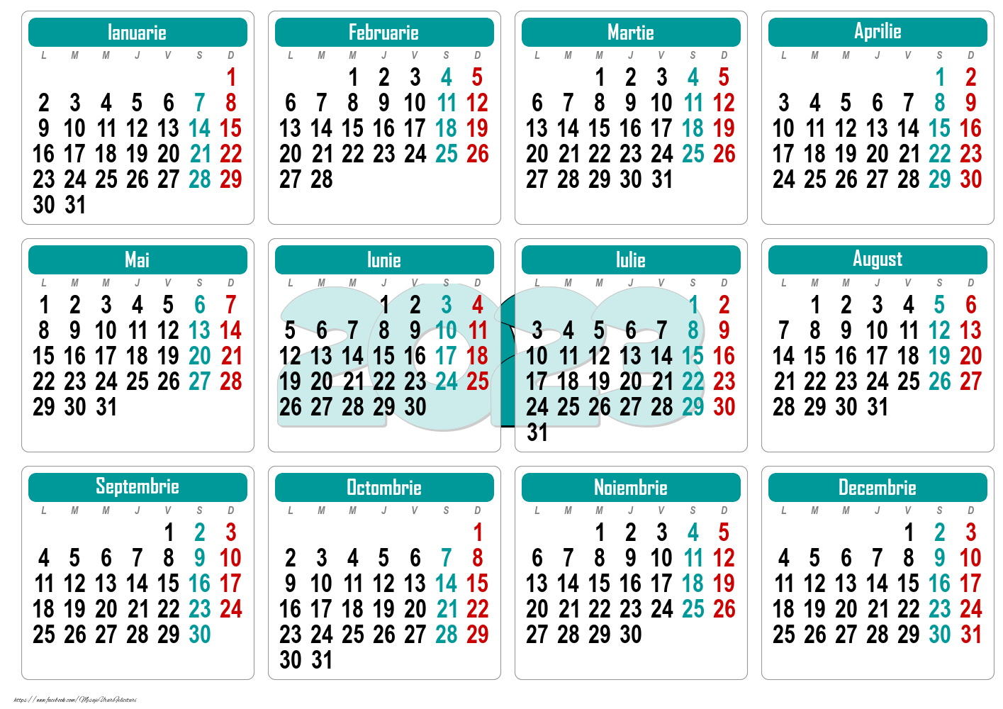 Calendar 2023 - Clasic - Model 0051
