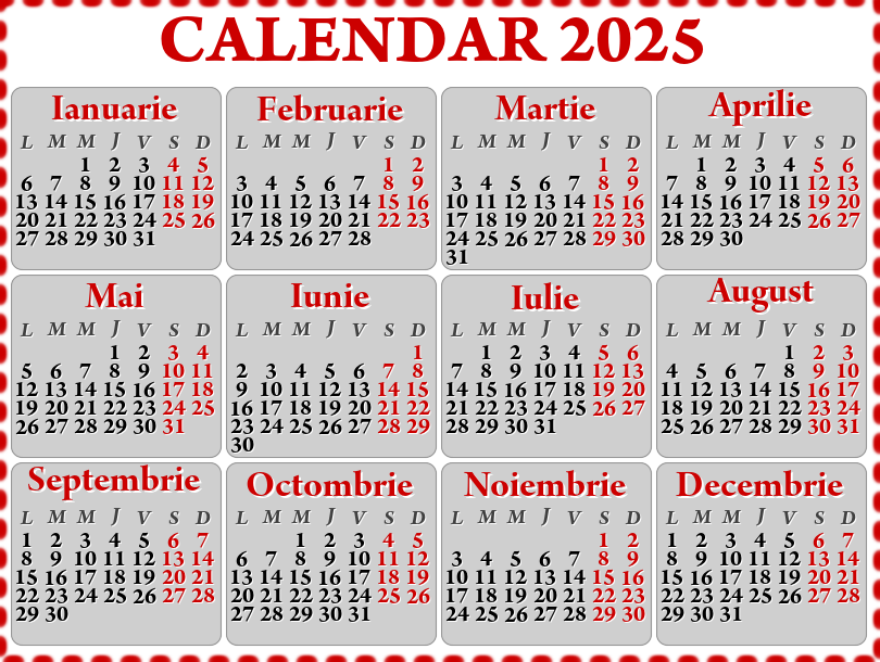 Calendar 2025 - 800x600 -  Model 0063
