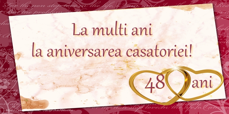 La multi ani la aniversarea casatoriei! 48 ani