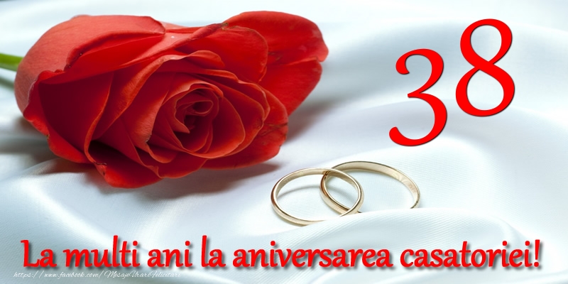 Felicitari de Casatorie - 38 ani La multi ani la aniversarea casatoriei! - mesajeurarifelicitari.com