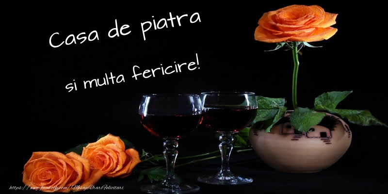 Casa de piatra si multa fericire!