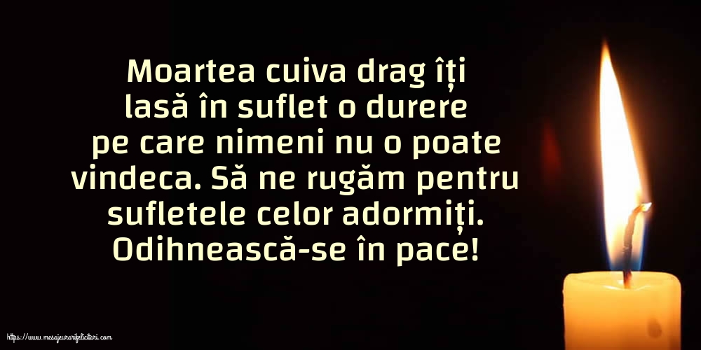 Comemorare Odihnească-se în pace!