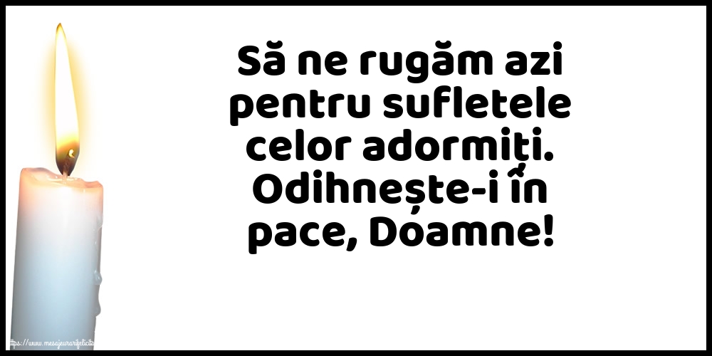Comemorare Odihnește-i în pace, Doamne!