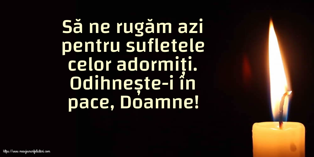Comemorare Odihnește-i în pace, Doamne!