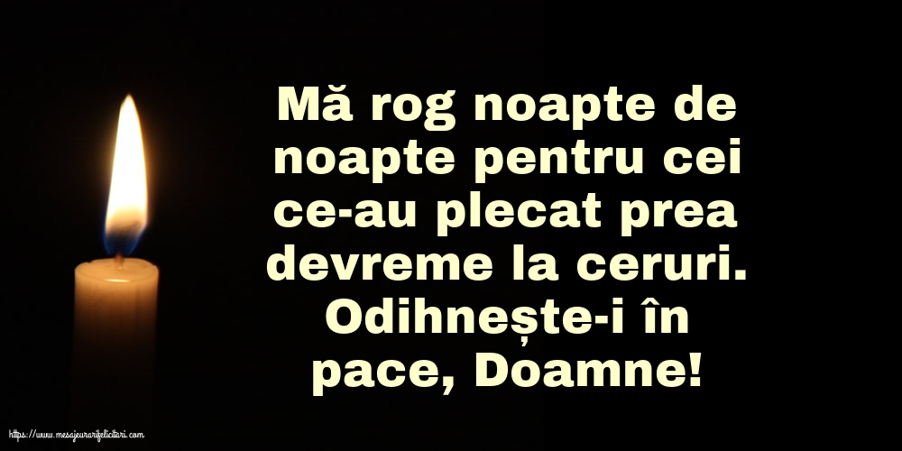 Comemorare Odihnește-i în pace, Doamne!