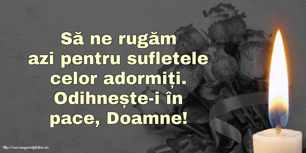 Comemorare Odihnește-i în pace, Doamne!