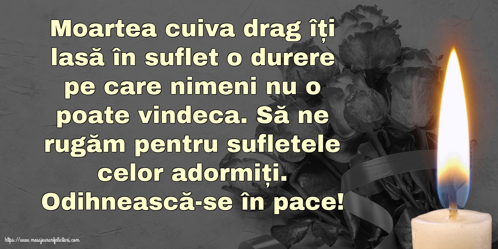 Comemorare Odihnească-se în pace!