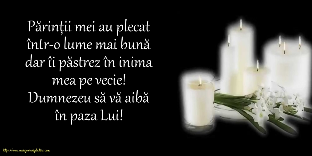 Comemorare Dumnezeu să vă aibă în paza Lui!