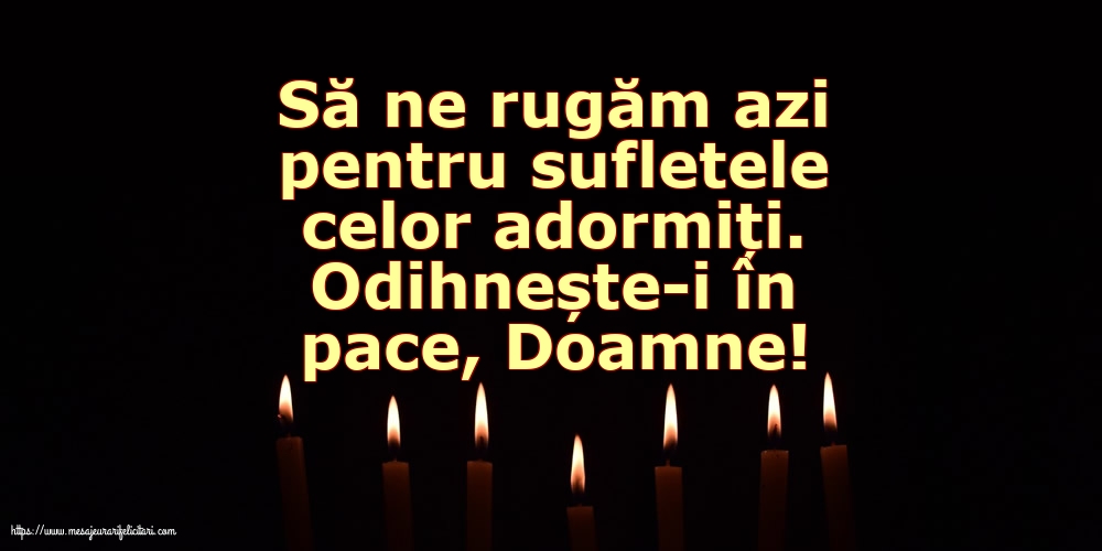 Comemorare Odihnește-i în pace, Doamne!