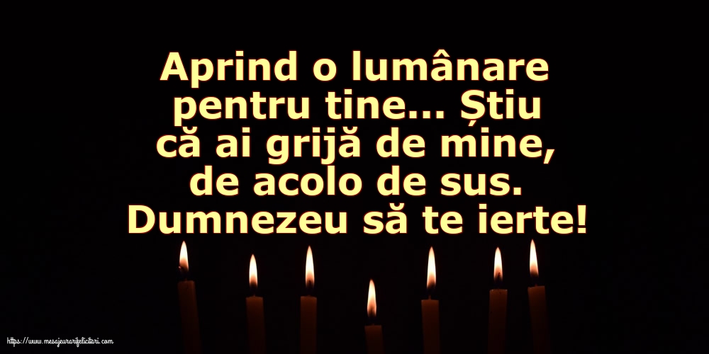 Comemorare Dumnezeu să te ierte!