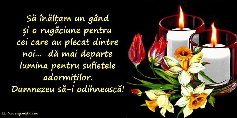 Dumnezeu să-i odihnească!