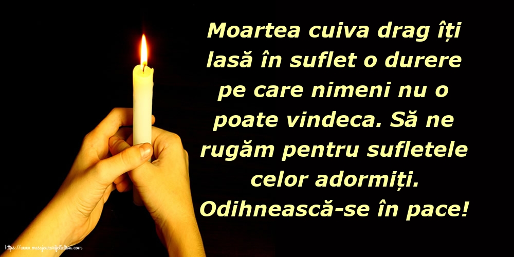 Comemorare Odihnească-se în pace!