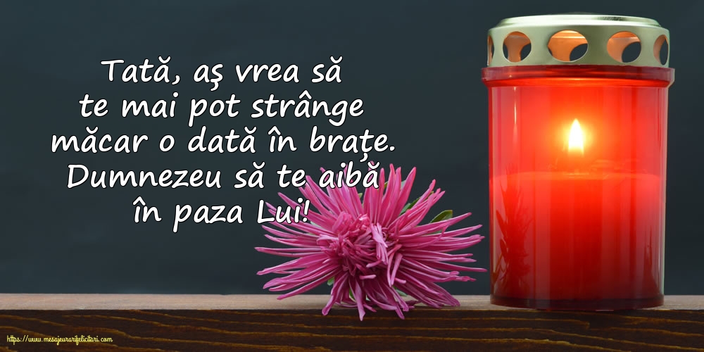 Comemorare Dumnezeu să te aibă în paza Lui! - Tată