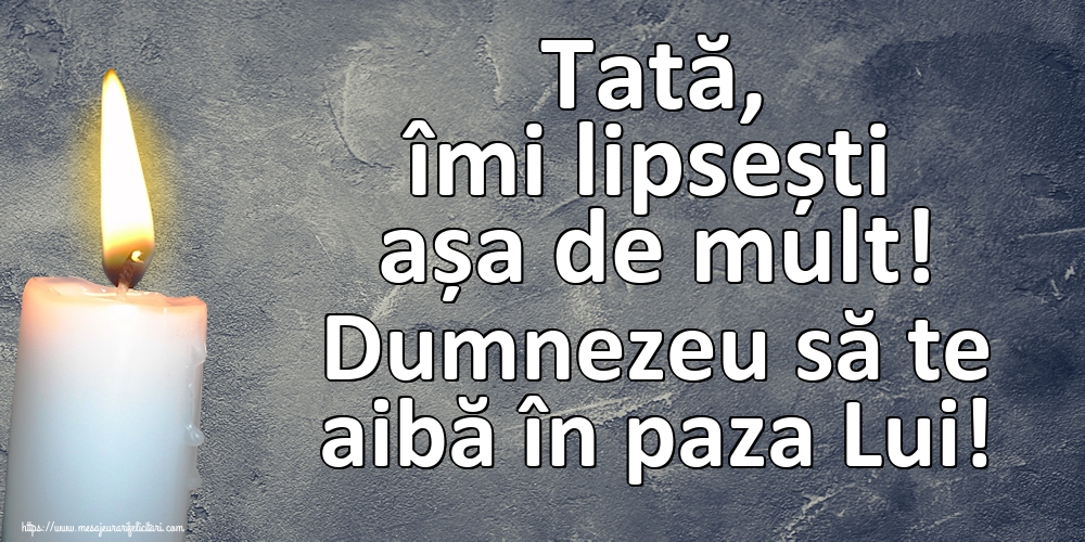 Comemorare Tată, îmi lipsești așa de mult! Dumnezeu să te aibă în paza Lui!